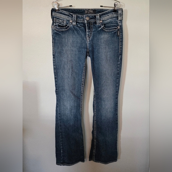 Silver Bootcut Jeans Size 29/33 - Picture 1 of 6